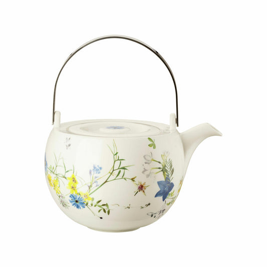 Rosenthal Teekanne Brillance - Fleurs des Alpes für 6 Personen, Bone China, Mehrfarbig, 1.35 L, 10530-405108-14235