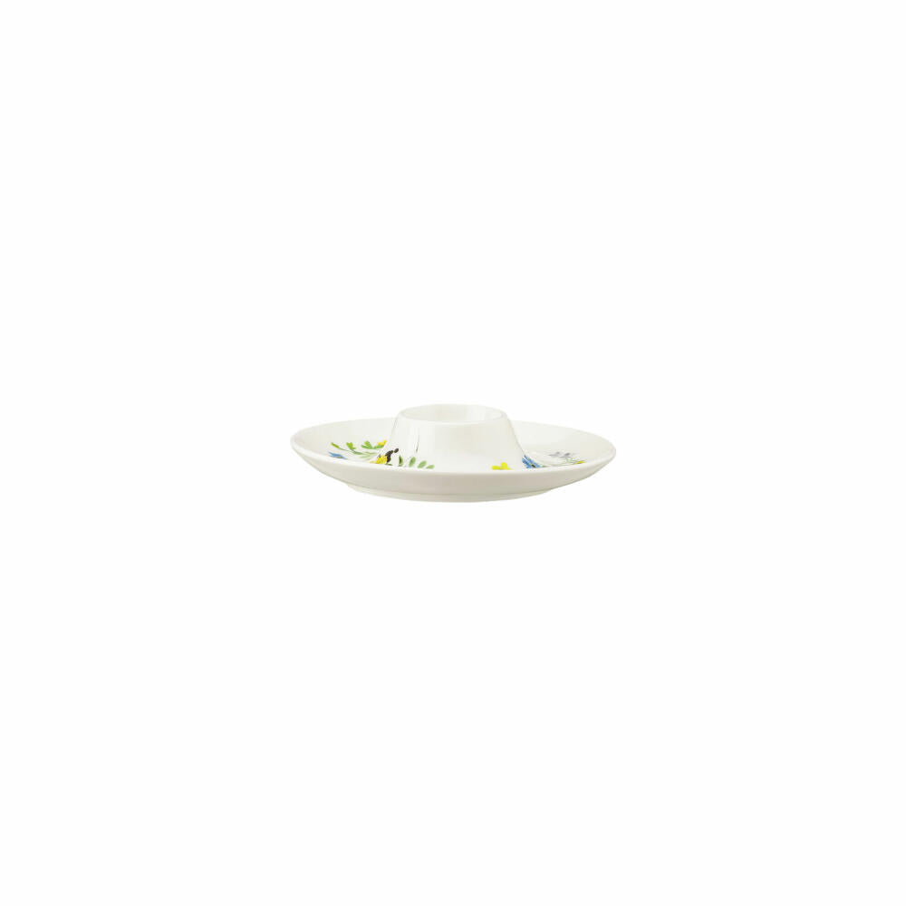 Rosenthal Eierbecher Brillance - Fleurs des Alpes mit Ablage, Bone China, Mehrfarbig, 13.6 cm, 10530-405108-15525