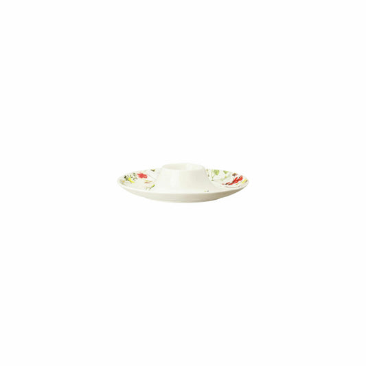 Rosenthal Eierbecher Brillance - Fleurs Sauvages mit Ablage, Bone China, Mehrfarbig, 13.6 cm, 10530-405101-15525