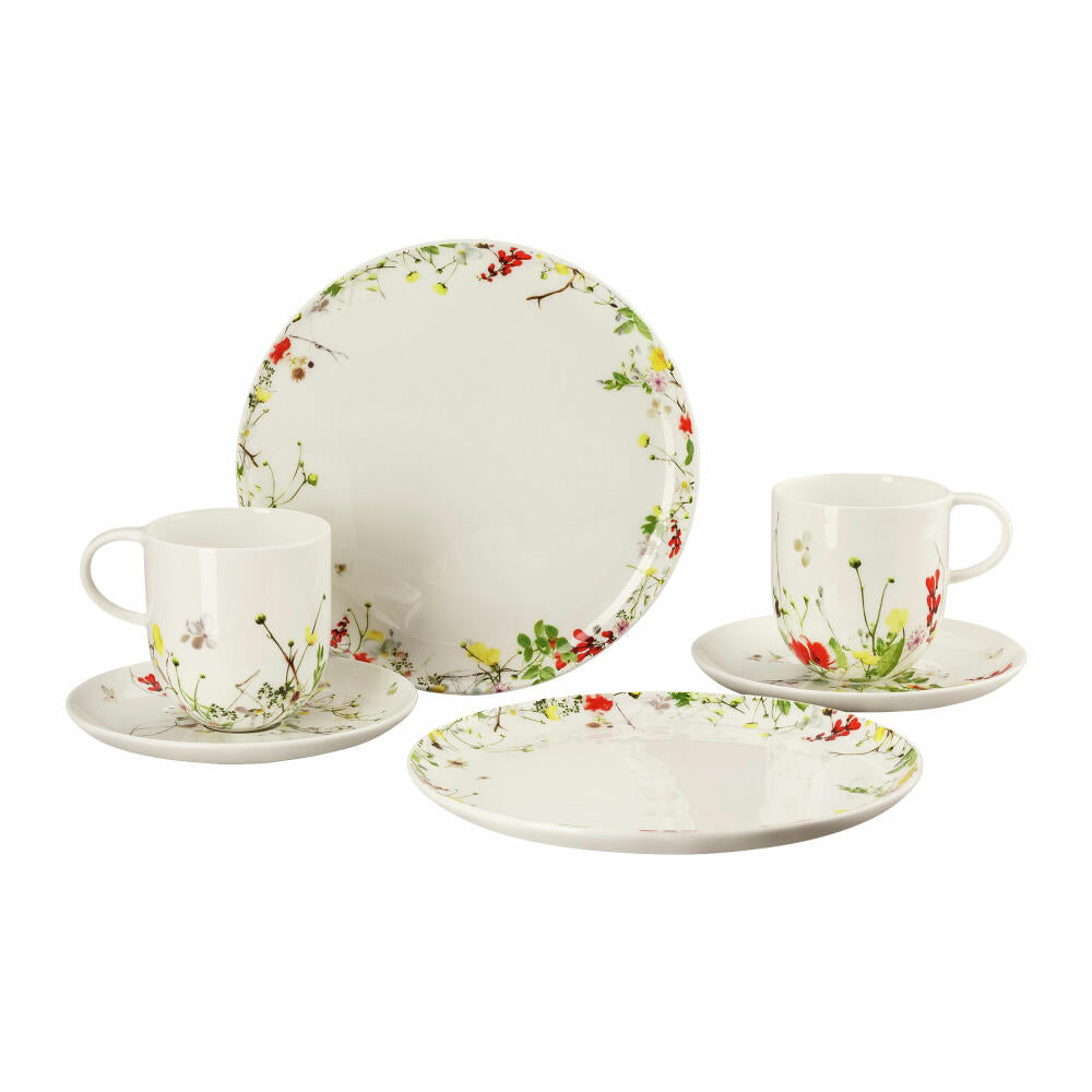 Rosenthal Frühstücks-Set Brillance - Fleurs Sauvages 6-tlg., Bone China, Mehrfarbig, 10530-405101-28598