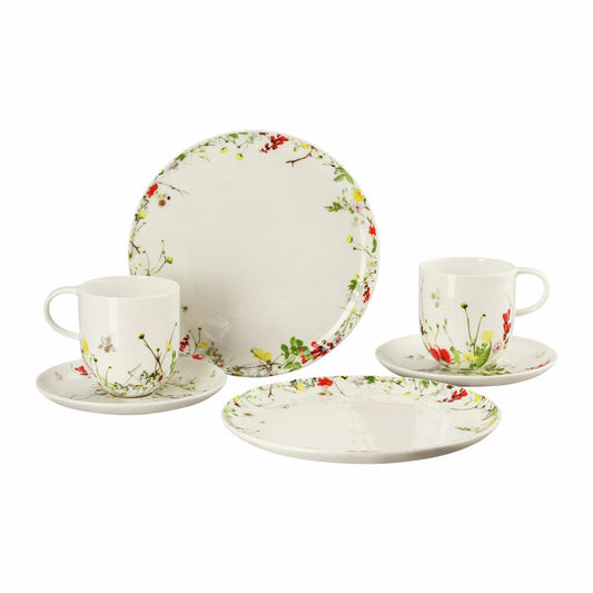 Rosenthal Frühstücks-Set Brillance - Fleurs Sauvages 6-tlg., Bone China, Mehrfarbig, 10530-405101-28598