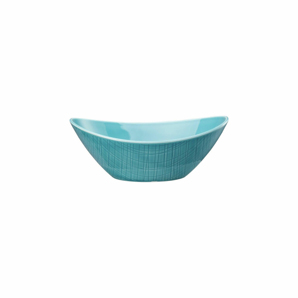 Rosenthal Schale Mesh Colours Aqua oval, Porzellan, Blau, 20 x15 cm, 11770-405152-15752