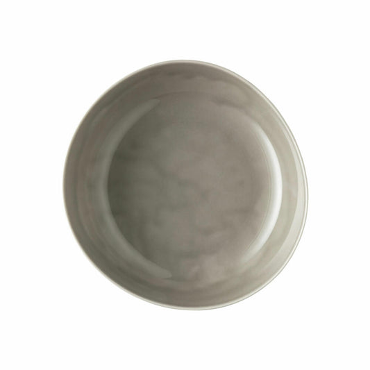 Rosenthal Teller Junto Pearl Grey tief, Porzellan, Grau, 25 cm, 10540-405201-10355