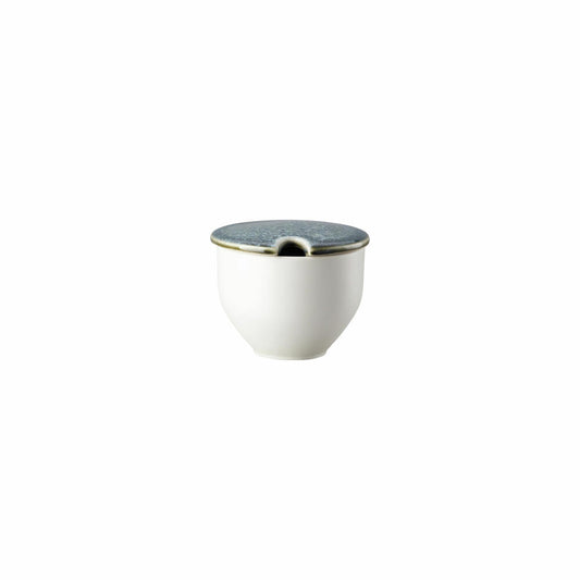 Rosenthal Zuckerdose Junto Aquamarine mit Einschnitt, Keramik, Blau, 21540-405253-64386