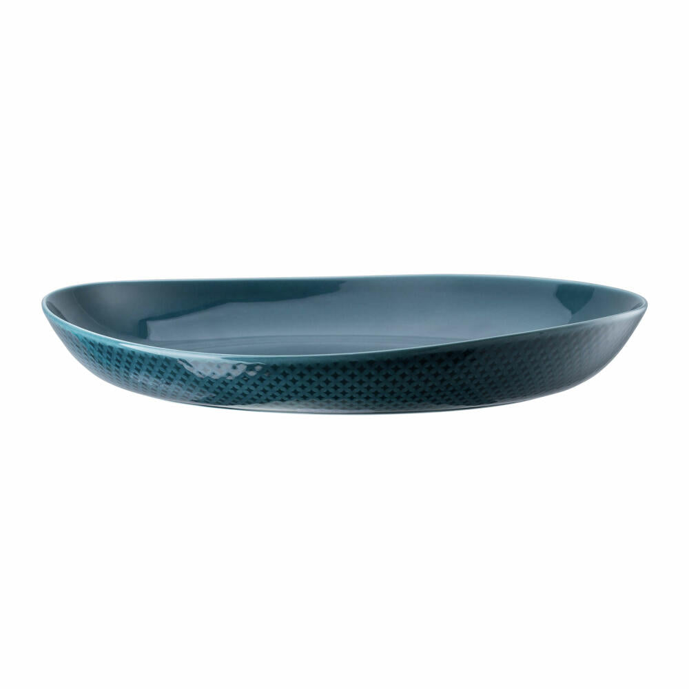 Rosenthal Teller Junto Ocean Blue tief, Porzellan, Blau, 33 cm, 10540-405202-10363