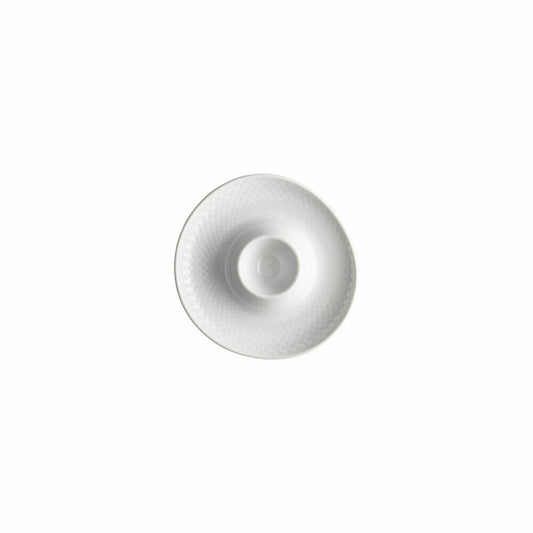 Rosenthal Eierbecher Junto mit Ablage, Porzellan, Weiß, 13 cm, 10540-800001-15525