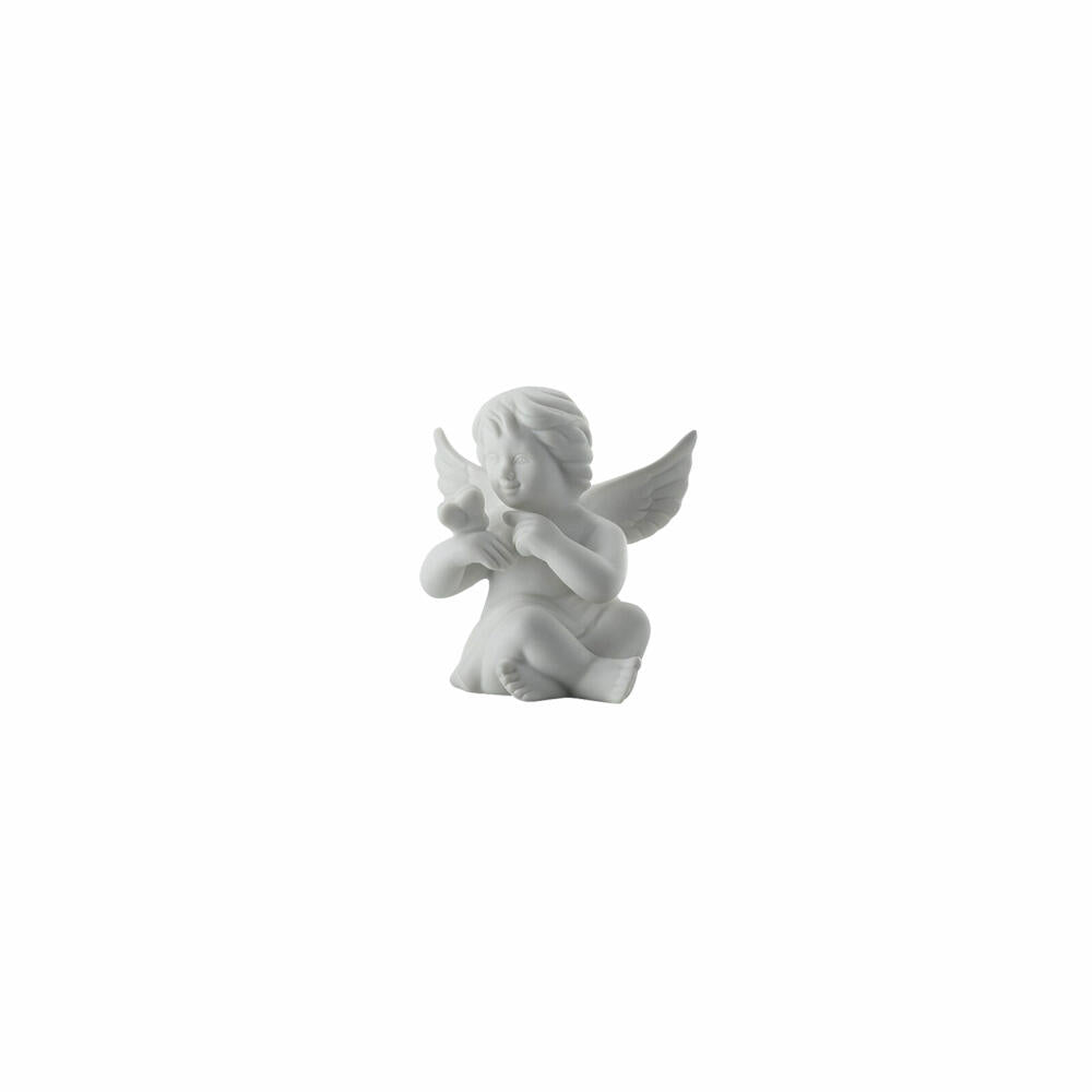 Rosenthal Dekofigur Engel mit Schmetterling, Porzellan, Weiß, 5 cm, 69054-000102-90525