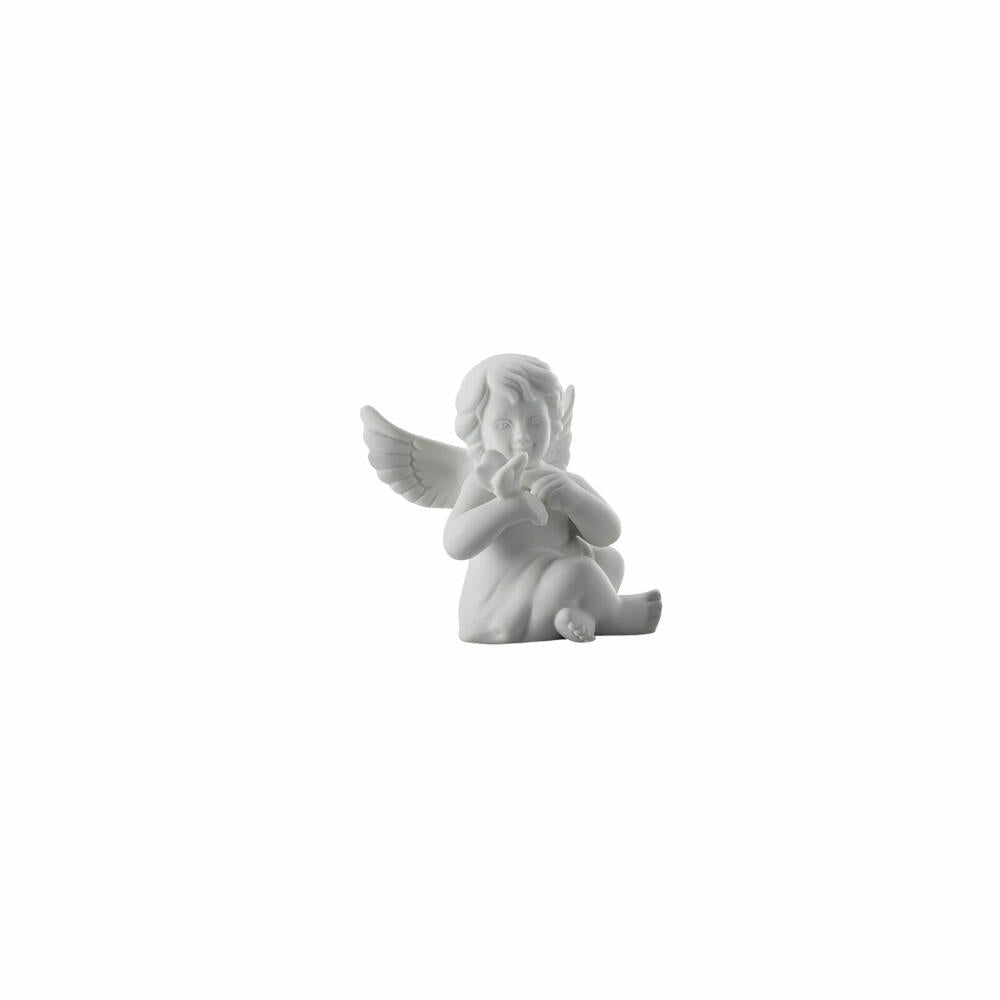 Rosenthal Dekofigur Engel mit Schmetterling, Porzellan, Weiß, 5 cm, 69054-000102-90525