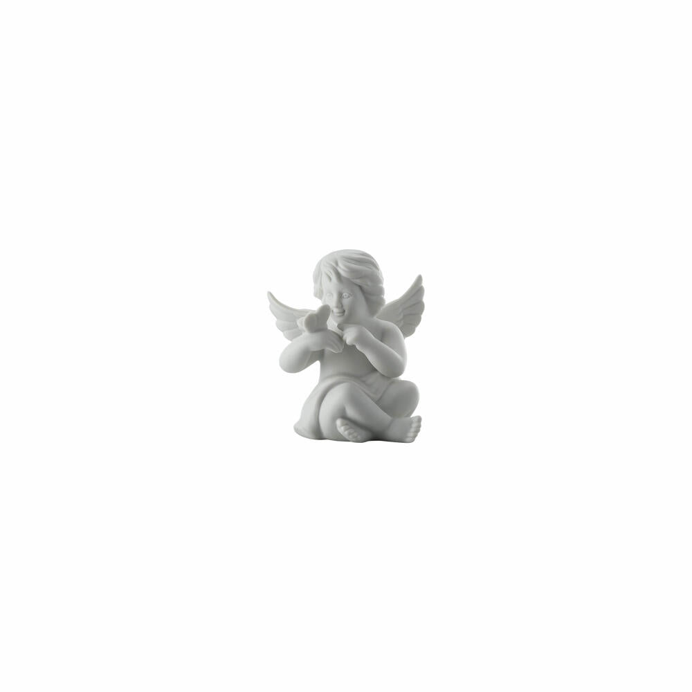 Rosenthal Dekofigur Engel mit Schmetterling, Porzellan, Weiß, 8 cm, 69055-000102-90525