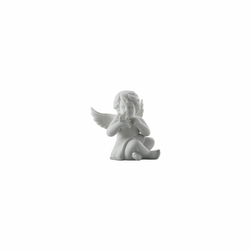 Rosenthal Dekofigur Engel mit Schmetterling, Porzellan, Weiß, 8 cm, 69055-000102-90525