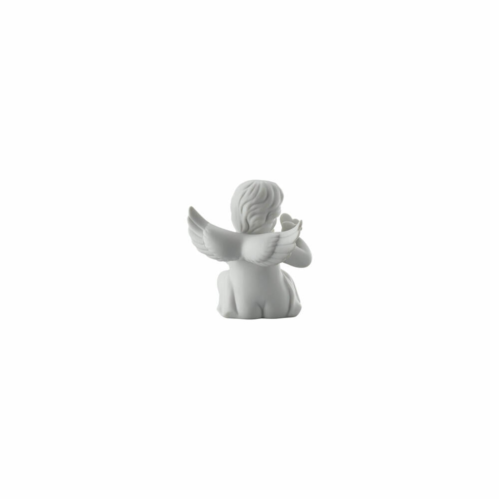 Rosenthal Dekofigur Engel mit Schmetterling, Porzellan, Weiß, 8 cm, 69055-000102-90525
