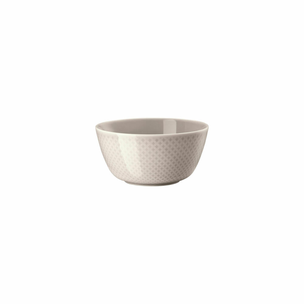 Rosenthal Müslischale Junto Soft Shell, Porzellan, Grau, 14 cm, 10540-405207-15454