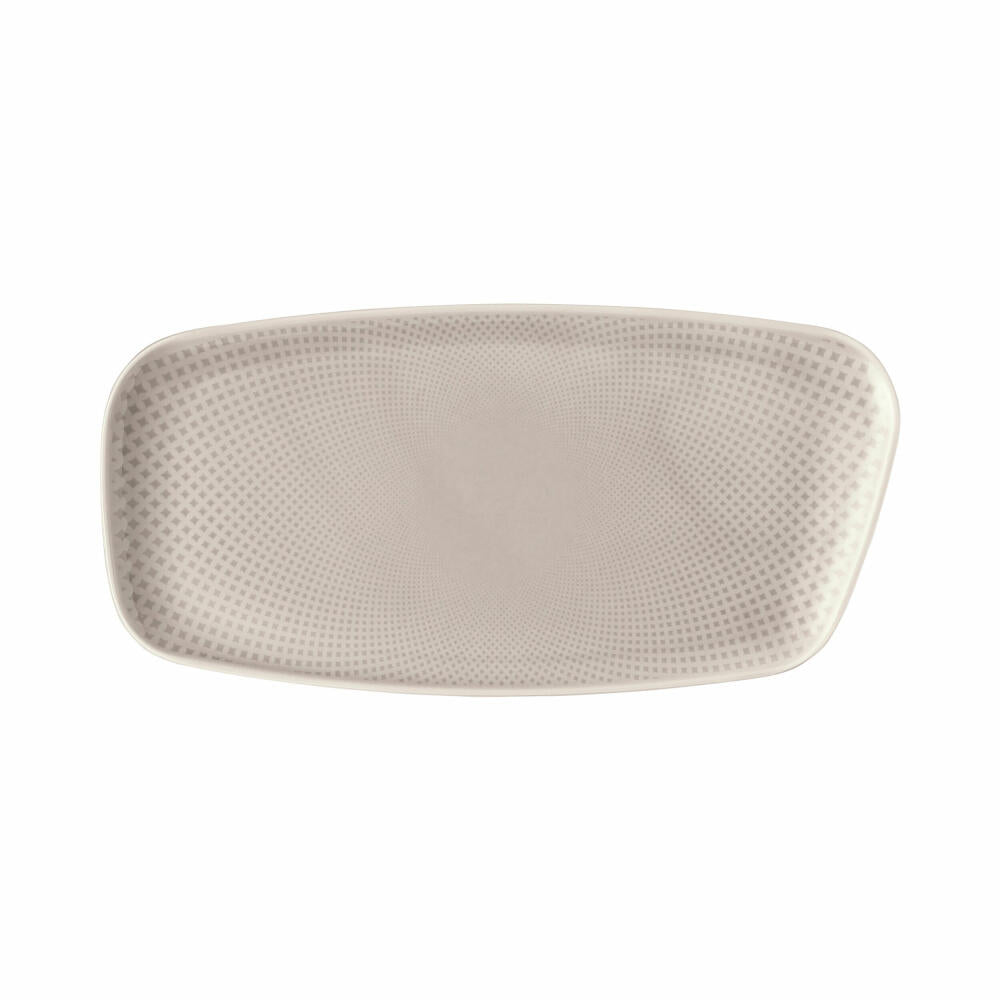 Rosenthal Servierplatte Junto Soft Shell, Porzellan, Grau, 30 x 15 cm, 10540-405207-12437
