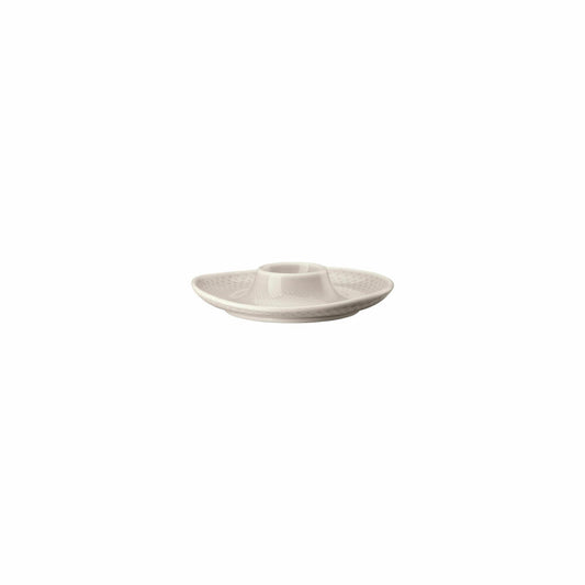 Rosenthal Eierbecher Junto Soft Shell mit Ablage, Porzellan, Grau, 13 cm, 10540-405207-15525