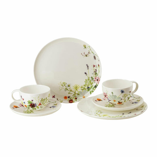 Rosenthal Geschirr-Kombi-Set Brillance - Grand Air 6-tlg., Bone China, Mehrfarbig, 10530-405109-28597