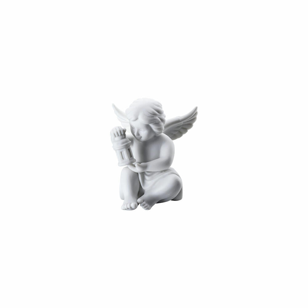 Rosenthal Dekofigur Engel mit Laterne, Porzellan, Weiß, 6.2 cm, 69054-000102-90532
