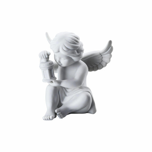 Rosenthal Dekofigur Engel mit Laterne, Porzellan, Weiß, 9.9 cm, 69055-000102-90532