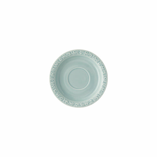 Rosenthal Kaffee-Untertasse Maria Pale Mint, Porzellan, Grün, 14.1 cm, 10430-407167-14741