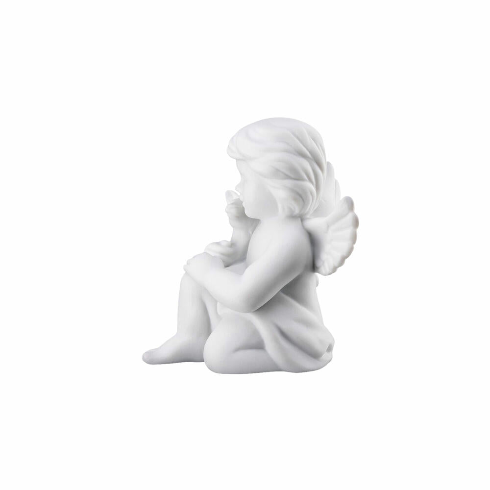 Rosenthal Dekofigur Engel mit Bambi, Porzellan, Weiß, 6 cm, 69054-000102-90533