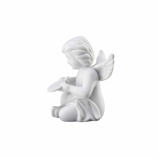 Rosenthal Dekofigur Engel mit Malerpalette, Porzellan, Weiß, 6.2 cm, 69054-000102-90535