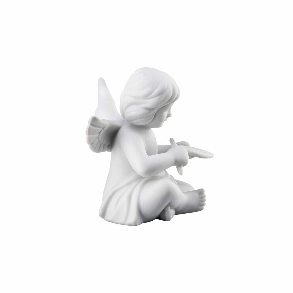 Rosenthal Dekofigur Engel mit Malerpalette, Porzellan, Weiß, 6.2 cm, 69054-000102-90535