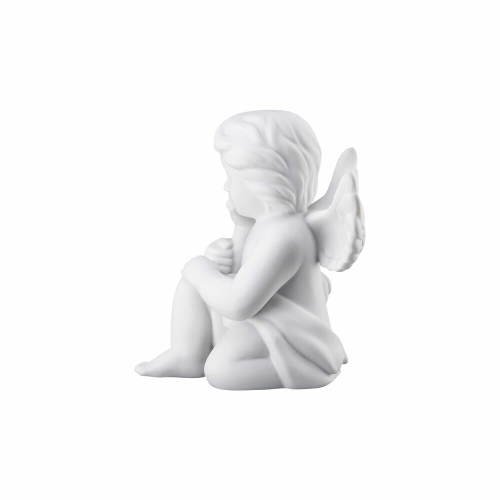 Rosenthal Dekofigur Engel mit Bambi, Porzellan, Weiß, 10 cm, 69055-000102-90533