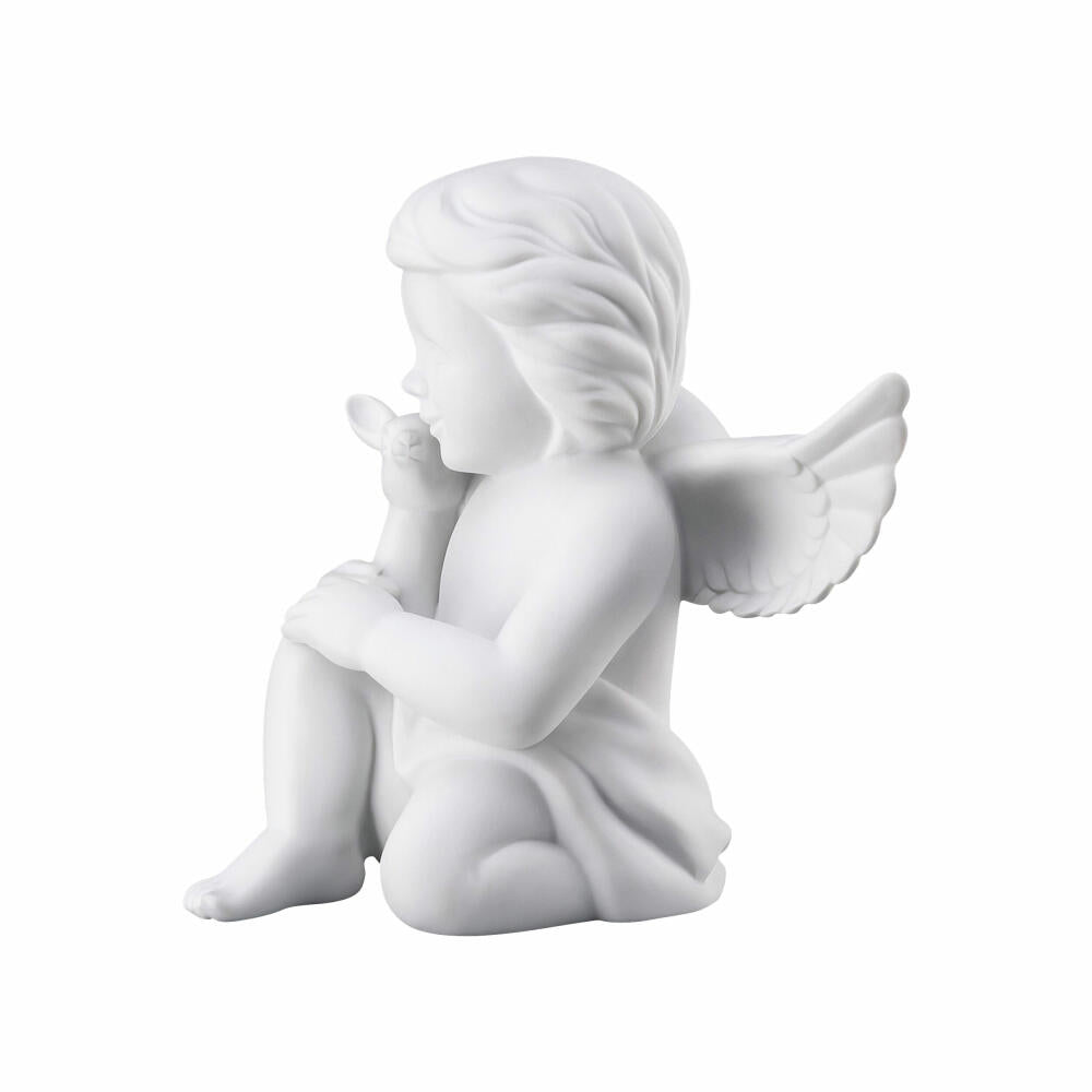 Rosenthal Dekofigur Engel mit Bambi, Porzellan, Weiß, 13.9 cm, 69056-000102-90533