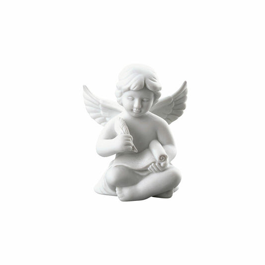 Rosenthal Dekofigur Engel mit Schriftrolle, Porzellan, Weiß, 6.3 cm, 69054-000102-90536