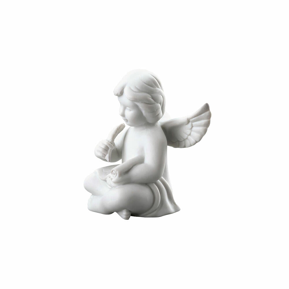 Rosenthal Dekofigur Engel mit Schriftrolle, Porzellan, Weiß, 6.3 cm, 69054-000102-90536