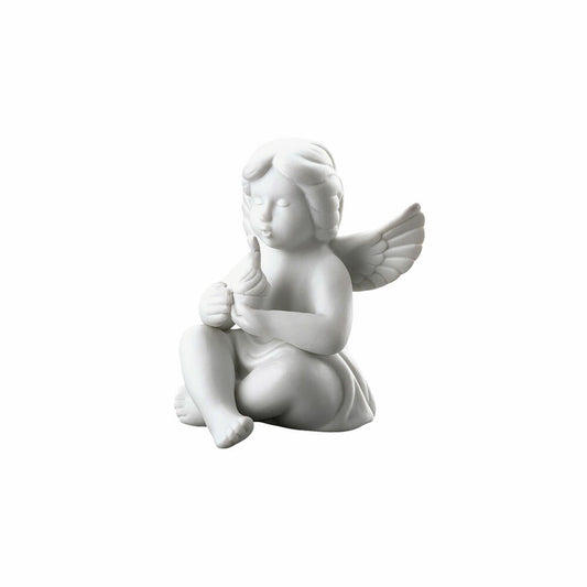 Rosenthal Dekofigur Engel mit Geburtstagskuchen, Porzellan, Weiß, 6.2 cm, 69054-000102-90537