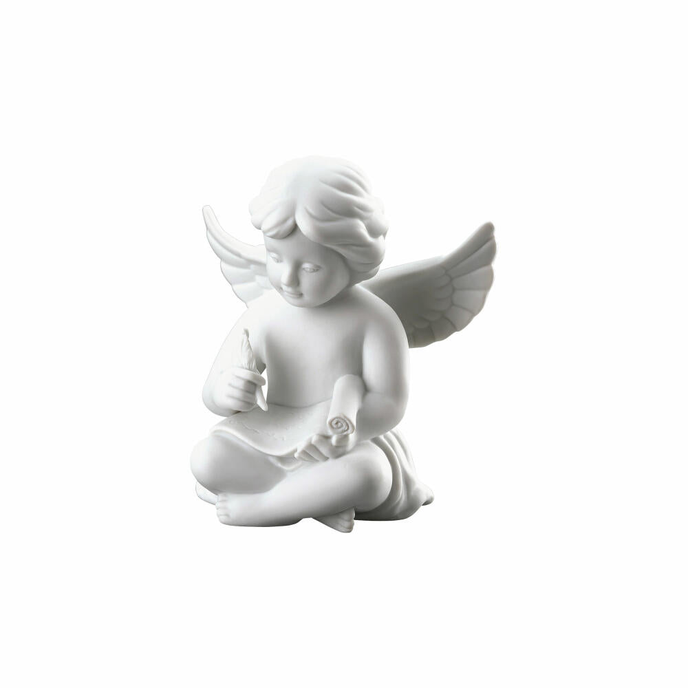 Rosenthal Dekofigur Engel mit Schriftrolle, Porzellan, Weiß, 10.1 cm, 69055-000102-90536