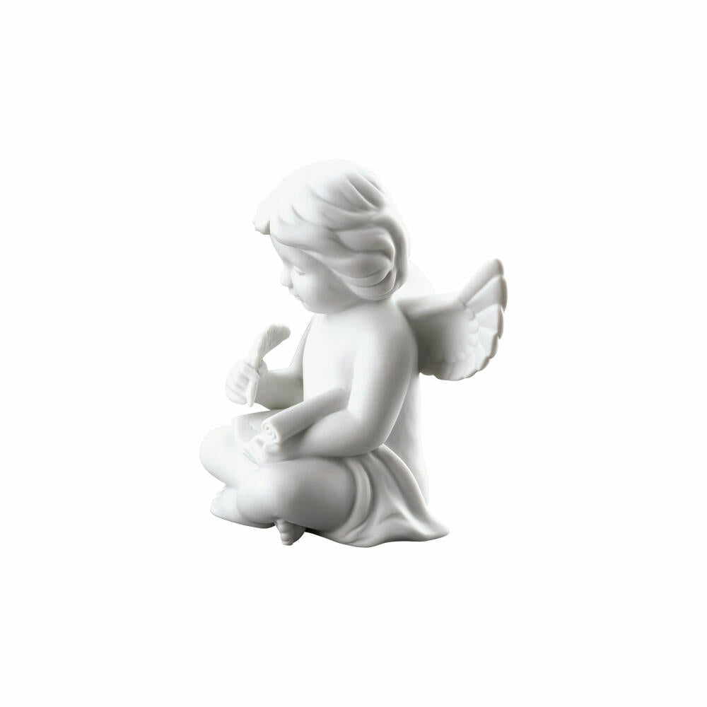 Rosenthal Dekofigur Engel mit Schriftrolle, Porzellan, Weiß, 10.1 cm, 69055-000102-90536