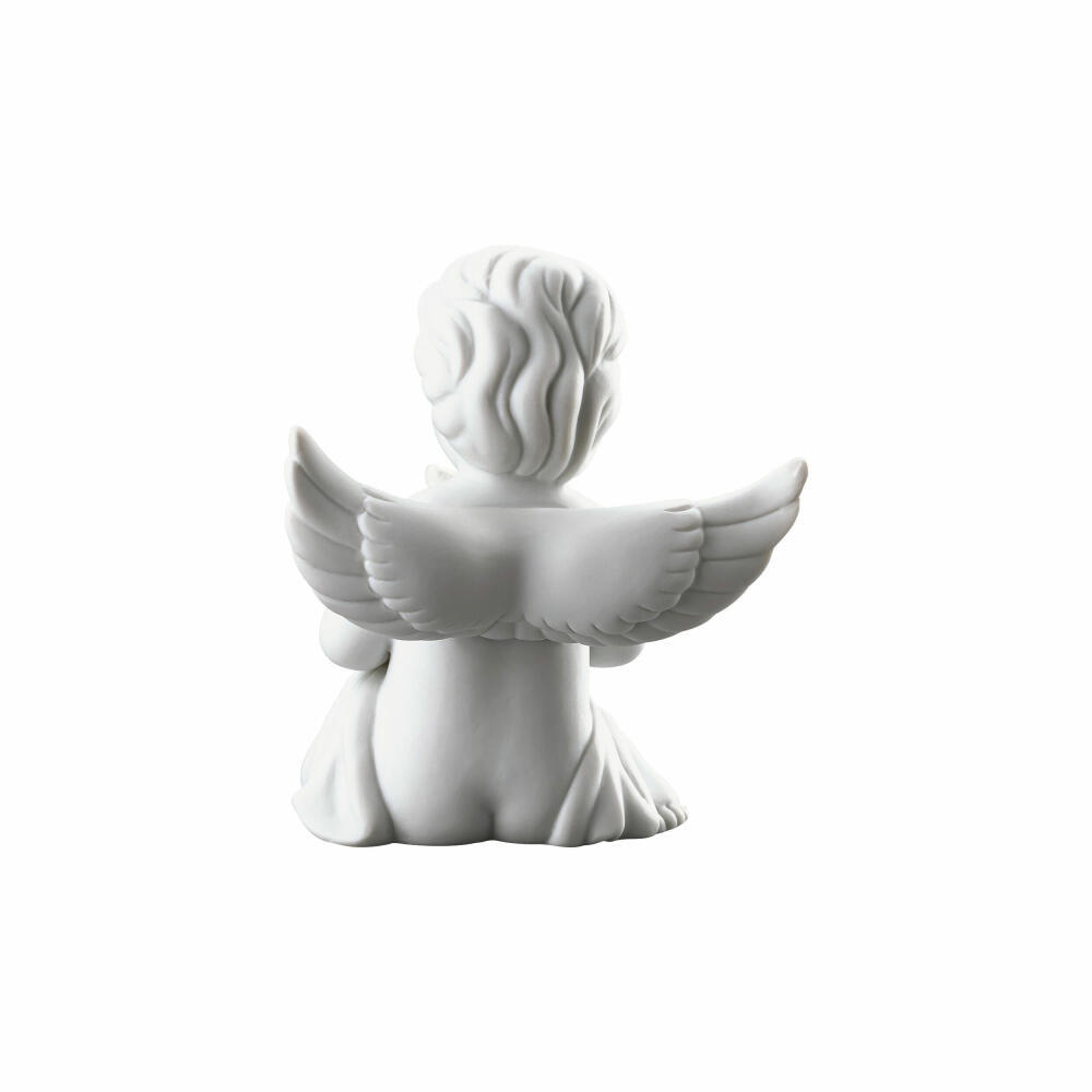 Rosenthal Dekofigur Engel mit Blumentopf, Porzellan, Weiß, 10.1 cm, 69055-000102-90538