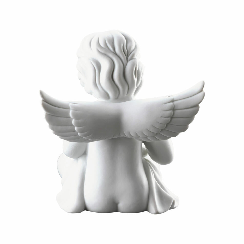 Rosenthal Dekofigur Engel mit Schriftrolle, Porzellan, Weiß, 13.9 cm, 69056-000102-90536
