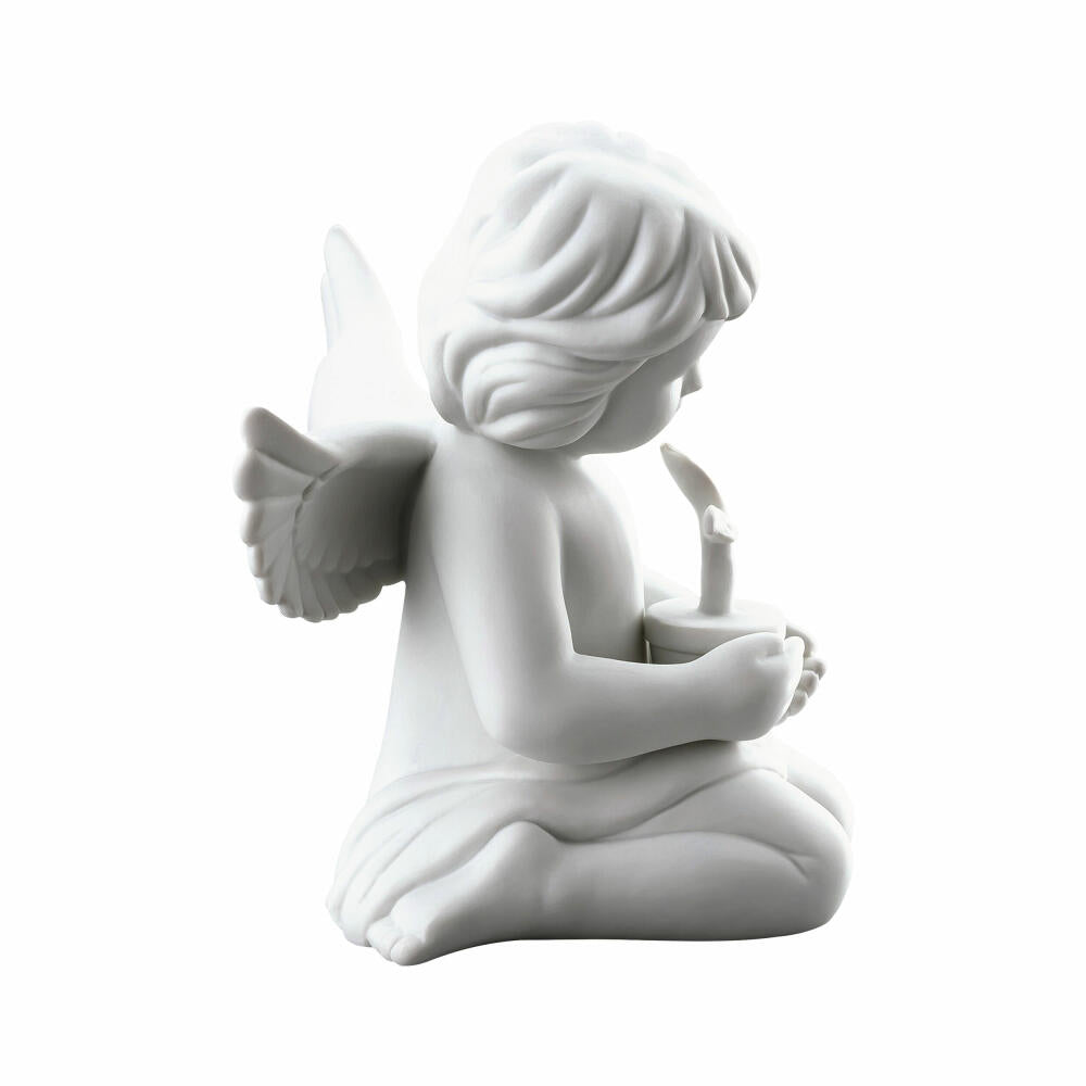 Rosenthal Dekofigur Engel mit Blumentopf, Porzellan, Weiß, 14.1 cm, 69056-000102-90538