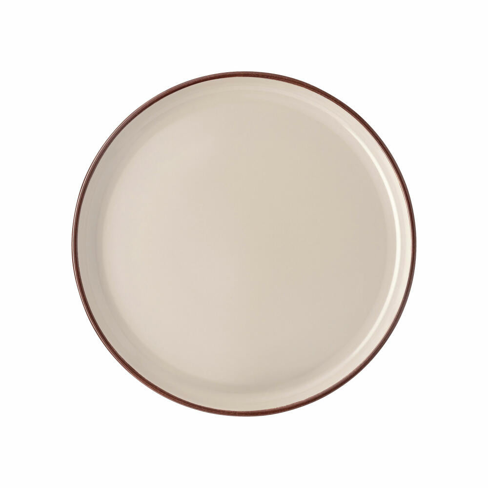 Rosenthal Teller Profi Casual Shell flach 22 cm, Porzellan, Grau-Braun, 27 cm, 10660-405404-10867
