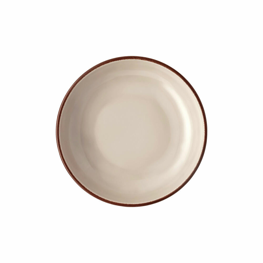 Rosenthal Gourmetteller Profi Casual Shell tief, Porzellan, Grau-Braun, 22 cm, 10660-405404-10772