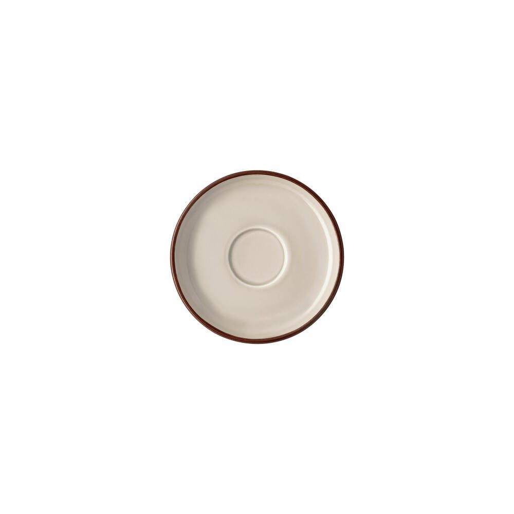 Rosenthal Espresso-Untertasse Profi Casual Shell, Porzellan, Grau-Braun, 12.7 cm, 10660-405404-14716