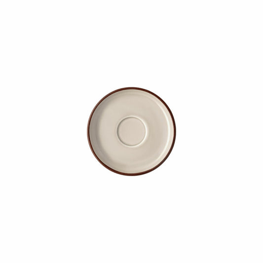 Rosenthal Espresso-Untertasse Profi Casual Shell, Porzellan, Grau-Braun, 12.7 cm, 10660-405404-14716