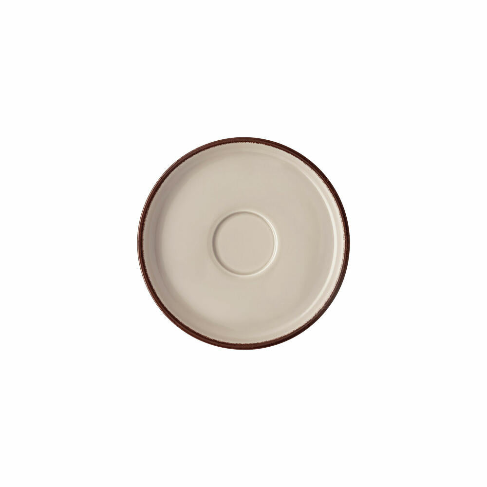 Rosenthal Kombi-Untertasse Profi Casual Shell, Porzellan, Grau-Braun, 16.4 cm, 10660-405404-14771