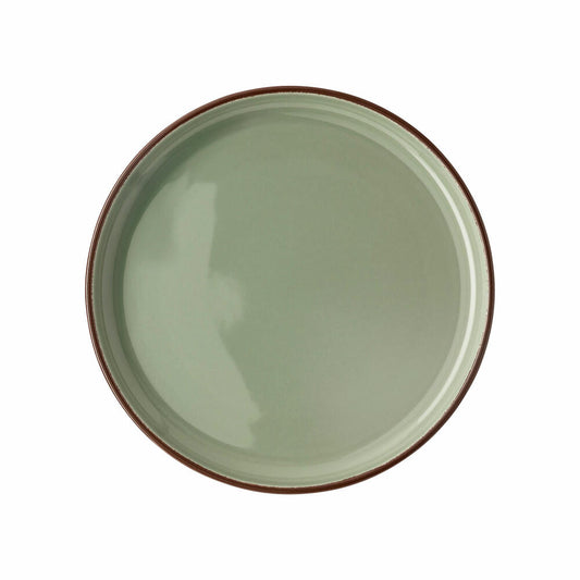 Rosenthal Teller Profi Casual Moss flach 22 cm, Porzellan, Grün-Braun, 27 cm, 10660-405405-10867