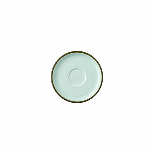 Rosenthal Espresso-Untertasse Profi Casual Mint, Porzellan, Grün-Braun, 12.7 cm, 10660-405406-14716