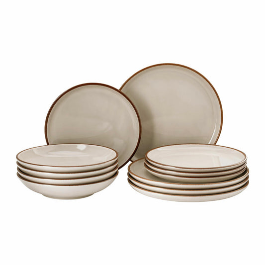 Rosenthal Starter-Set Profi Casual Shell 12-tlg., Porzellan, Grau-Braun, 10660-405404-28726