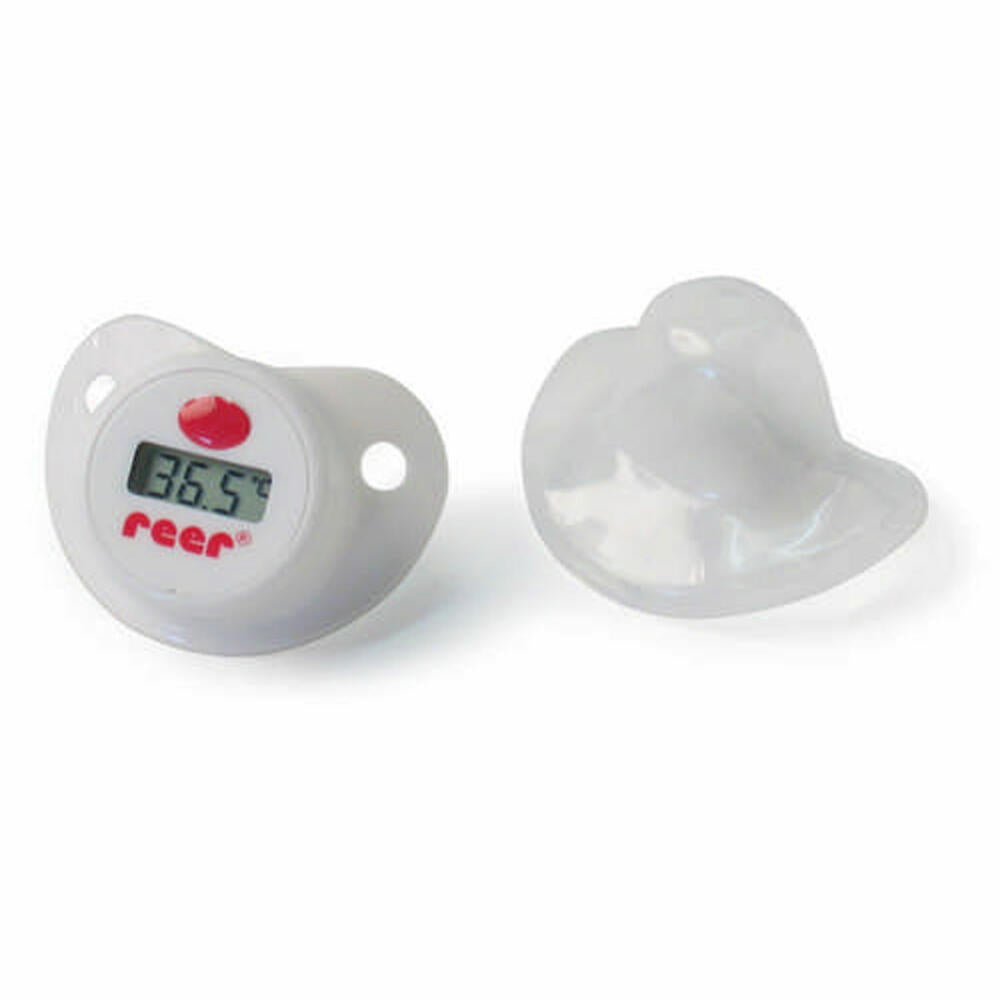 reer Digitales Schnuller-Fieberthermometer, Thermometer Digital, Fieber Messgerät, Temperaturmessung für Babys, 9633