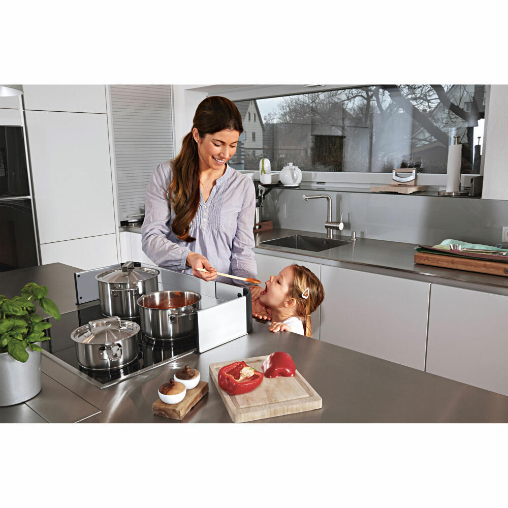 reer Premium stove guard, stove guard, stove guard, child safety lock, safety device, for gluing, 20068