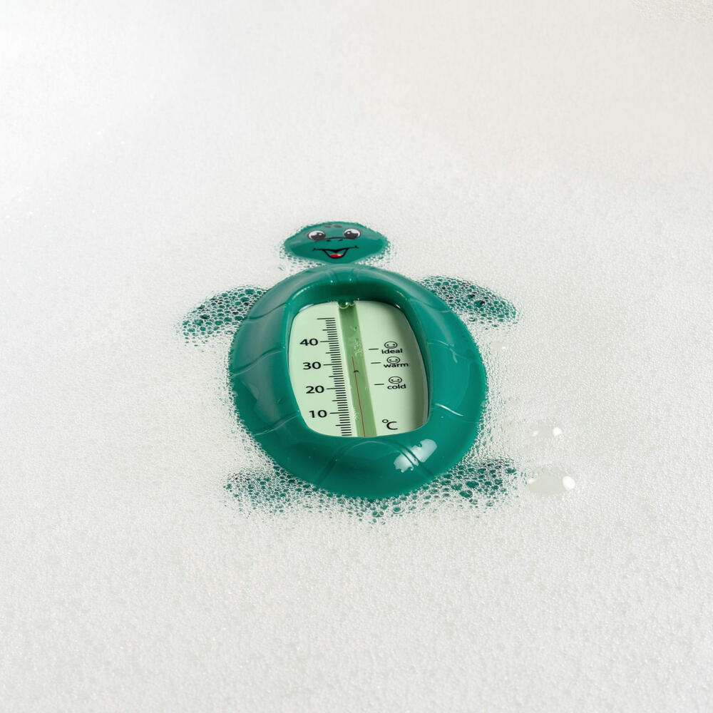 reer Badethermometer Schildkröte, Badewannen Thermometer, Badewasser Temperaturmesser, Baby, 24053