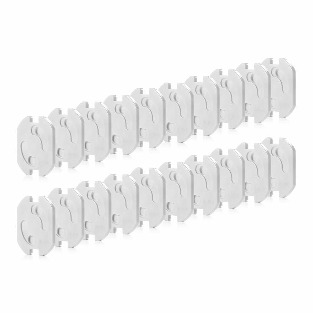 reer socket protector, set of 20, socket protector, child safety lock, child safety lock, white, 32040