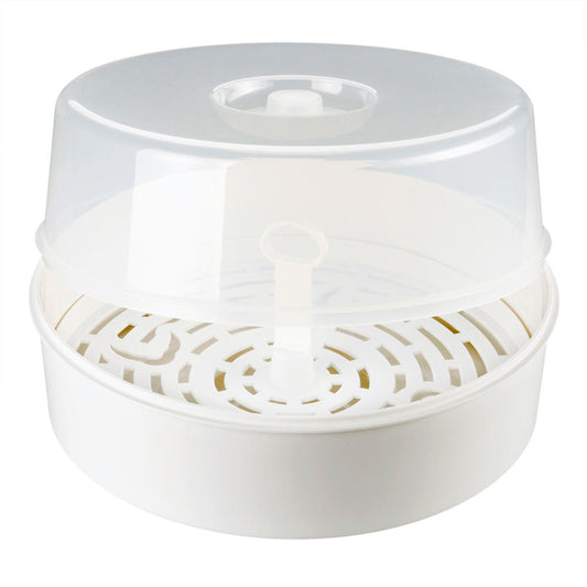 reer Vapostar Mikrowellen-Desinfektionsgerät, Micro-Vapomat Vaporisator, Dampfsterilisator, Sterilisator für Mikrowelle, für 4 Babyflaschen, 3295.1