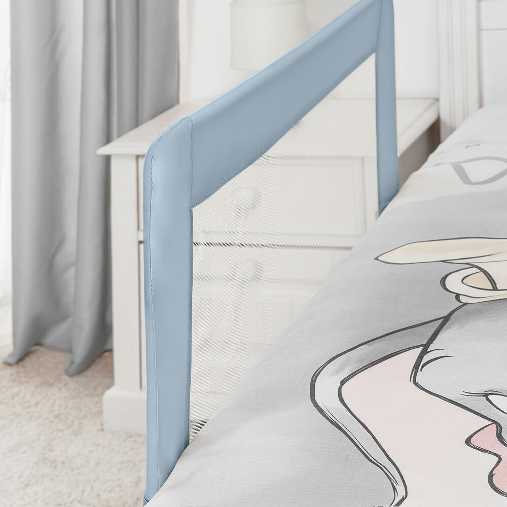 reer Sleep n Keep Bettgitter, Rausfallschutz für Bett, Schutzgitter, Blaugrau Länge 100 cm, 45101