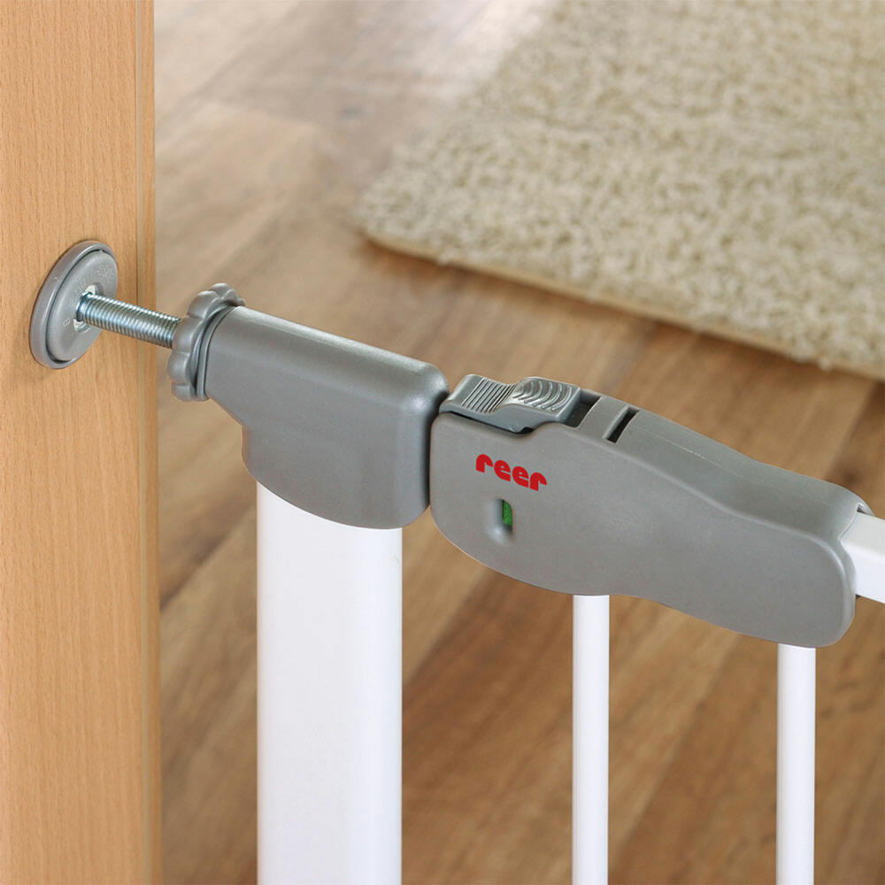 reer I-Gate Klemmgitter, Türgitter, Treppengitter, Treppenschutzgitter, Schutzgitter, Zum Klemmen, Metall, Breite 77.5 - 83.5 cm, 46302